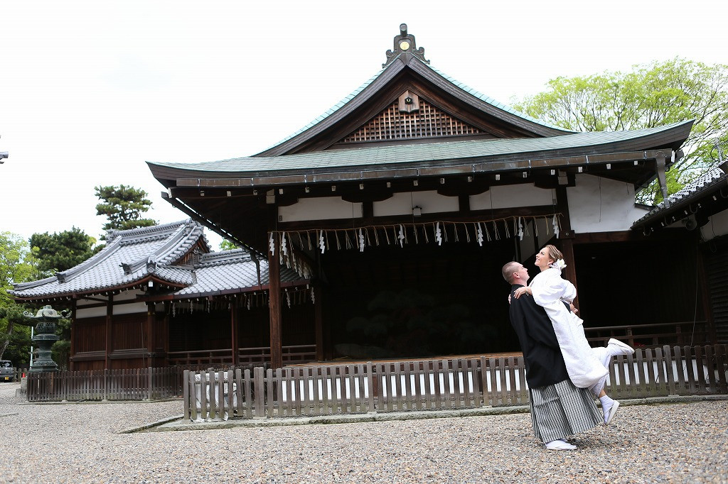 伏見御香宮の結婚式（京都市伏見区）外国人カップルOK