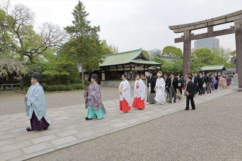 大阪城・豊国神社の神前結婚式（大阪市中央区）