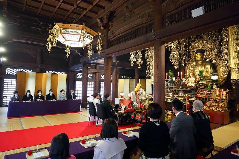 知恩院の仏前結婚式