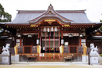 挙式が行われる本住吉神社の本殿