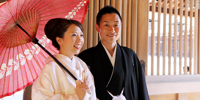 乃木神社の結婚奉告祭