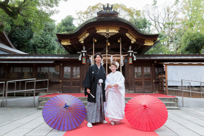 京都・護王神社の結婚式