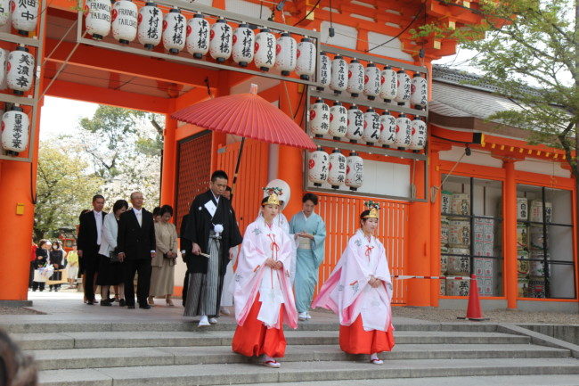 八坂神社の結婚式