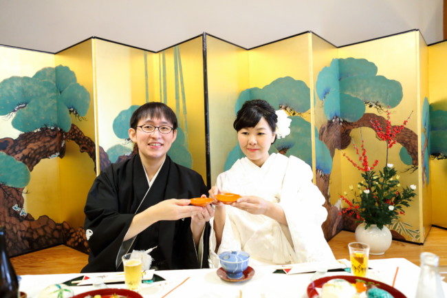 京料理「萬重」で結婚式披露宴