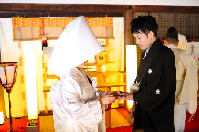 宇治上神社で結婚式