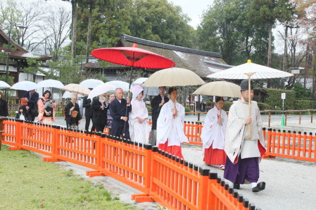 上賀茂神社の結婚式